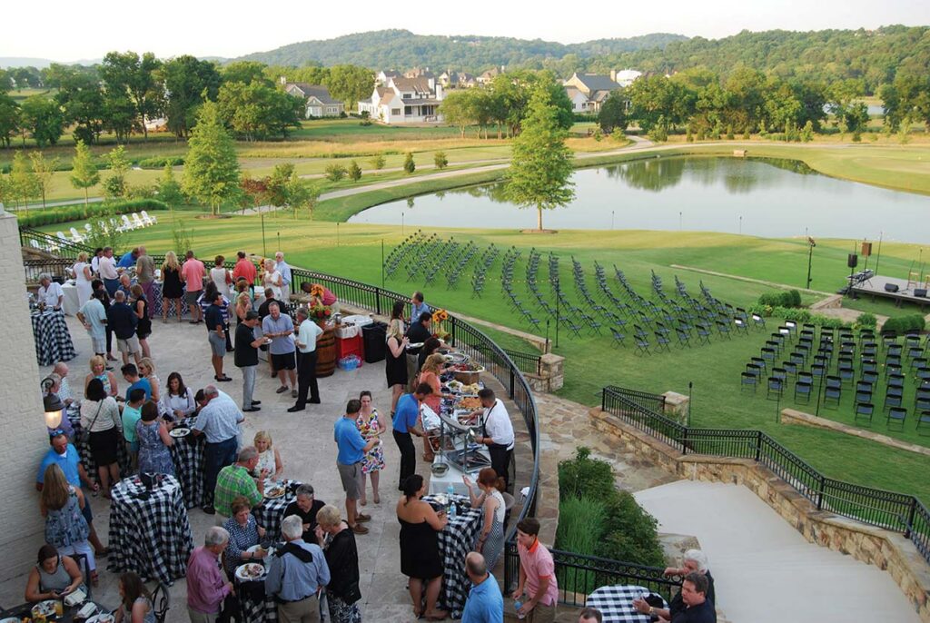 Outdoor social event